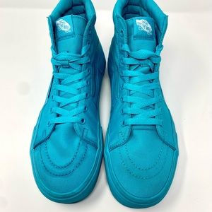 SOLD …. Vans - Sk8 Hi Old Skool All Blue Sneakers - Men’s 9.5 Women’s 11